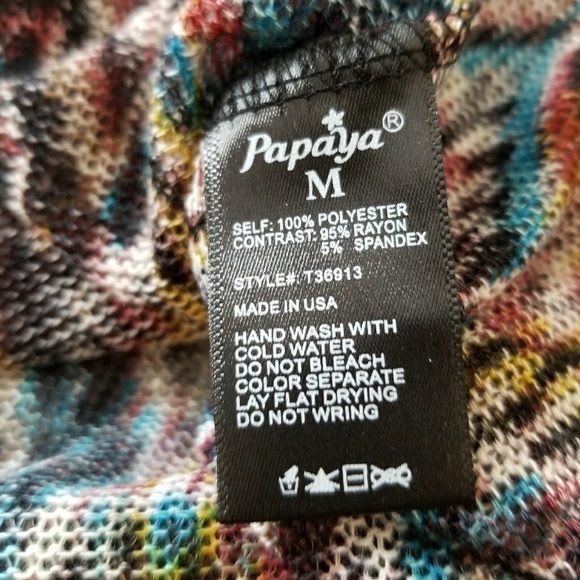 PAPAYA M Sheer Mesh Blouse Top - Picture 3 of 6